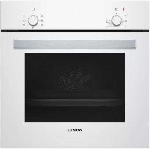 Billede af Indbygningsovn 66l - 60 x 60 cm A - Hvid - Siemens iQ100 - HB010FBV1S